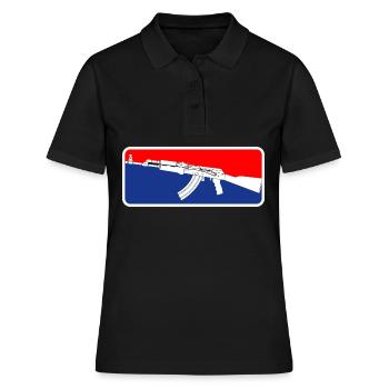 Soldats de l’unité spéciale AK47 Rifle - Polo Femme - noir - Devant - Ailine (174cm)