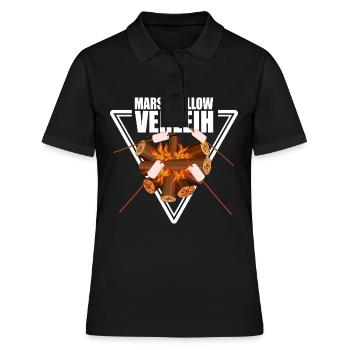 Marshmallow Verleih - Frauen Polo Shirt - Schwarz - Vorne - Ailine (174cm)