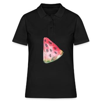 Watermelon - Women's Polo Shirt - black - Front - Ailine (174cm)