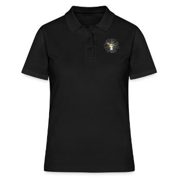 Électricien electricien - Polo Femme - noir - Devant - Ailine (174cm)