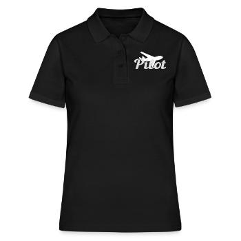 Pilotes pilotes - Polo Femme - noir - Devant - Ailine (174cm)