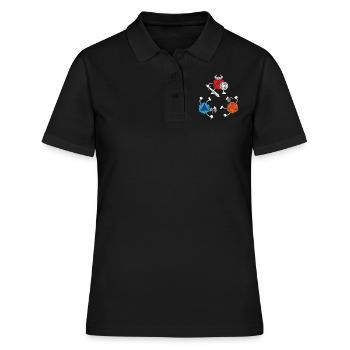 Dice Game Dice - Polo Femme - noir - Devant - Ailine (174cm)