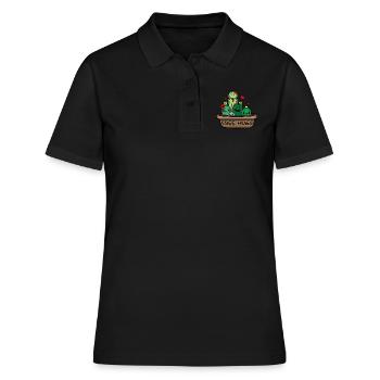 Free hugs Kaktus - Frauen Polo Shirt - Schwarz - Vorne - Ailine (174cm)