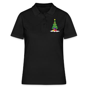 Christmas tree love - Women's Polo Shirt - black - Front - Ailine (174cm)