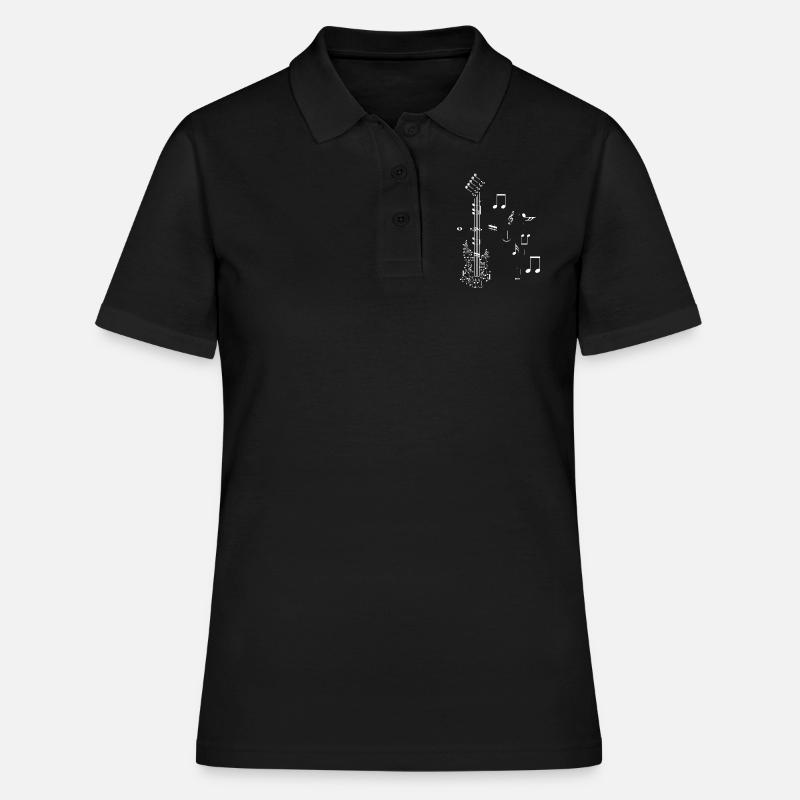 Guitar gift - Women's Polo Shirt - black