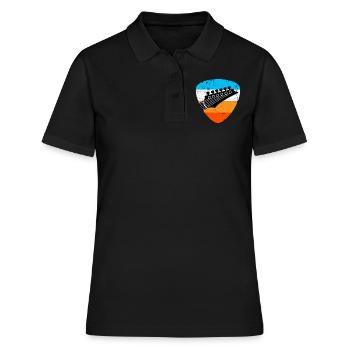 Retro guitar - Women's Polo Shirt - black - Front - Ailine (174cm)
