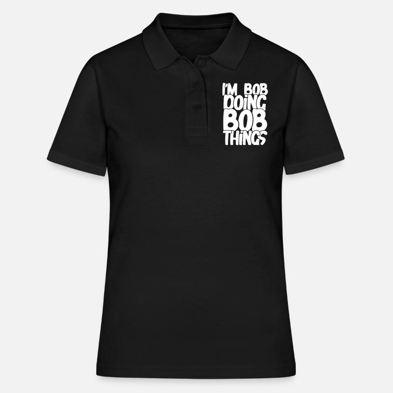 Doing bobsleigh stuff - Women's Polo Shirt - black