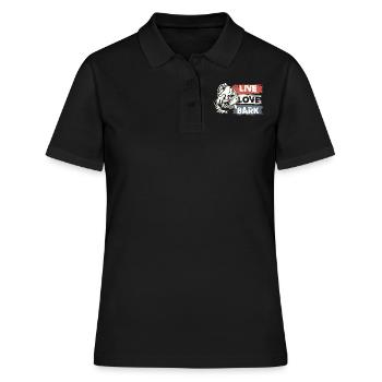 Lebe Liebe Belle - Frauen Polo Shirt - Schwarz - Vorne - Ailine (174cm)