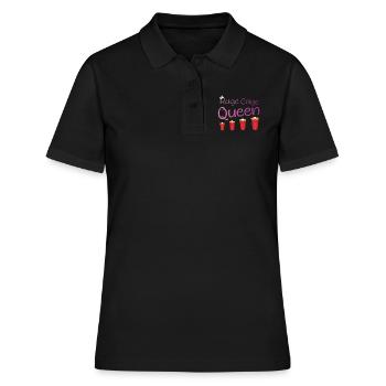 Rage Cage Queen Trinkspiel - Polo Femme - noir - Devant - Ailine (174cm)