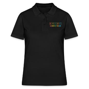 Bicycle The Elements of Freedom Periodic Table - Women's Polo Shirt - black - Front - Ailine (174cm)
