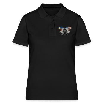 Philippinisch-amerikanischer Freundschaftstag - Frauen Polo Shirt - Schwarz - Vorne - Ailine (174cm)