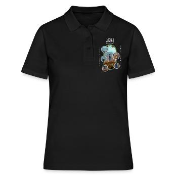 Jena Allemagne City Skyline Accueil Amour - Polo Femme - noir - Devant - Ailine (174cm)