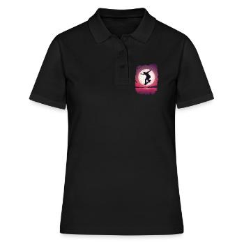 SK8R | | lune | de skateboard Patinage - Polo Femme - noir - Devant - Ailine (174cm)