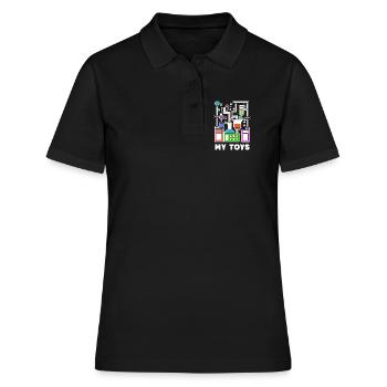 Superviseur Énoncé de carrière Scientifique - Polo Femme - noir - Devant - Ailine (174cm)