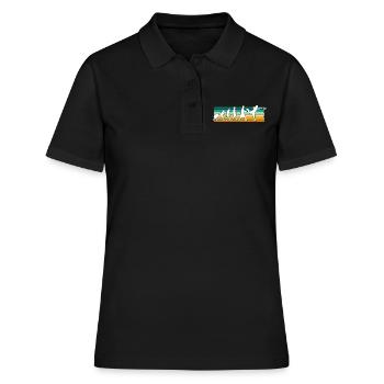 Disc Golf Disc Golfer Evolution Sport - Frauen Polo Shirt - Schwarz - Vorne - Ailine (174cm)