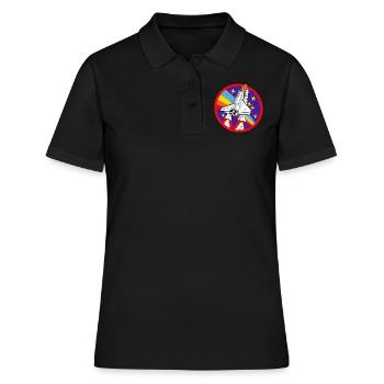 Rocket | Space | Used look | gift idea - Women's Polo Shirt - black - Front - Ailine (174cm)
