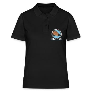 Ornithorynque Cadeau Ornithorynque - Polo Femme - noir - Devant - Ailine (174cm)