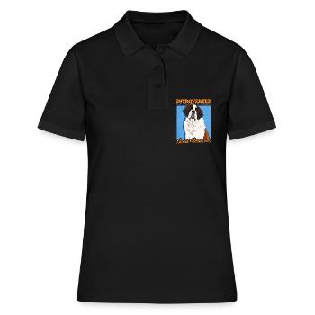St. Bernard Dog St. Bernard Dog Gift - Women's Polo Shirt - black - Front - Ailine (174cm)