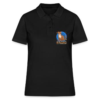 Belette naine belette Hermännchen cadeau - Polo Femme - noir - Devant - Ailine (174cm)