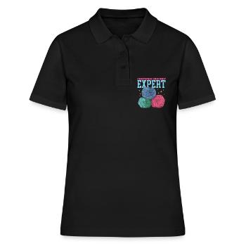 Crochet Expert au Crochet Crochet Crochet Cadeau - Polo Femme - noir - Devant - Ailine (174cm)