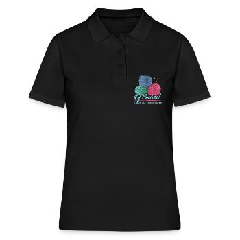 Crochet au Crochet | Crochet Crochet Cadeau - Polo Femme - noir - Devant - Ailine (174cm)