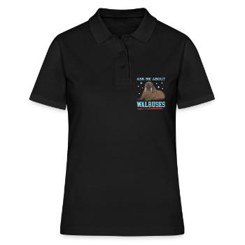 Cadeau de morse morse - Polo Femme - noir - Devant - Ailine (174cm)