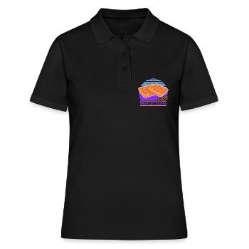 Gaufres Gaufres Lover Gaufre Cadeau - Polo Femme - noir - Devant - Ailine (174cm)