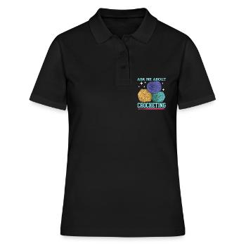 Crochet Crochet Crochet fil Crochet cadeau - Polo Femme - noir - Devant - Ailine (174cm)