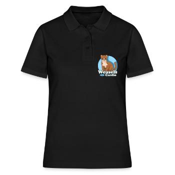 Belette souris belette naine belette cadeau - Polo Femme - noir - Devant - Ailine (174cm)