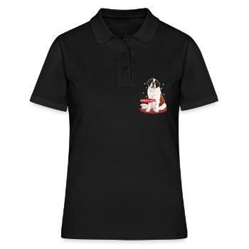 St. Bernard Mistress St. Bernard Dog Gift - Women's Polo Shirt - black - Front - Ailine (174cm)