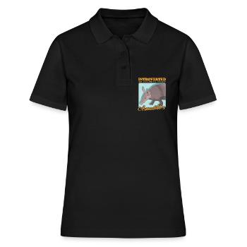 Tatous à neuf bandes tatou cadeau - Polo Femme - noir - Devant - Ailine (174cm)