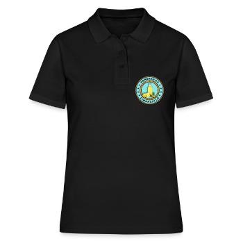 Liqueur de limoncello | Cadeau de liqueur de citron - Polo Femme - noir - Devant - Ailine (174cm)