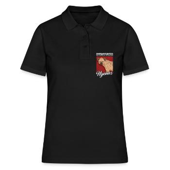 Hyène Hyène tachetée Cadeau - Polo Femme - noir - Devant - Ailine (174cm)