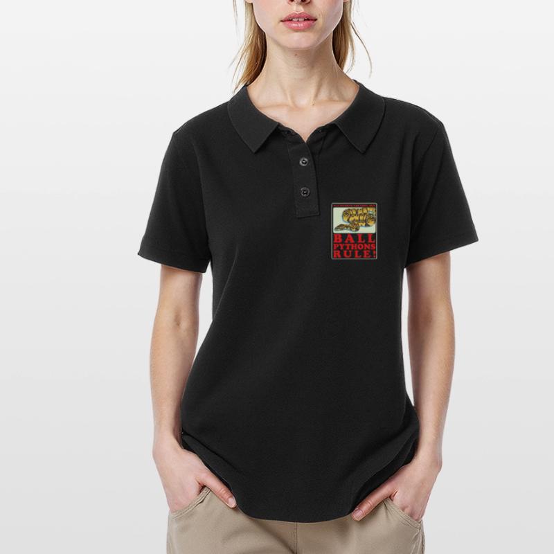 Königspython Python Schlange Geschenk Frauen Polo Shirt