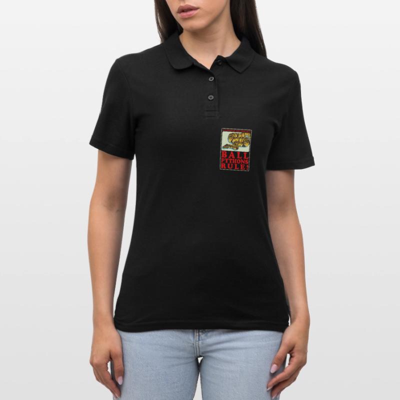 Königspython Python Schlange Geschenk Frauen Polo Shirt