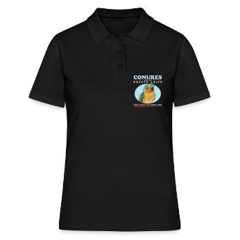 Conures simd like parrots Conure gift - Women's Polo Shirt - black - Front - Ailine (174cm)