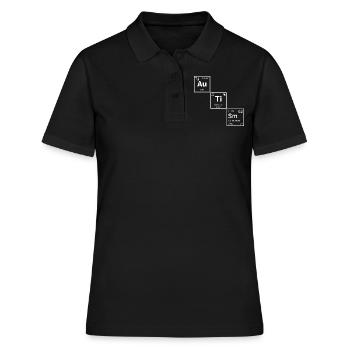 Autism Periodic Table Gifts - Women's Polo Shirt - black - Front - Ailine (174cm)