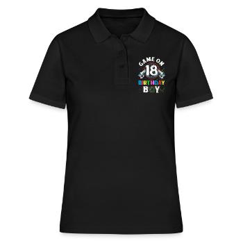 Lasertag Game On 18 Birthday Boy Indoor Laser Tag - Frauen Polo Shirt - Schwarz - Vorne - Ailine (174cm)