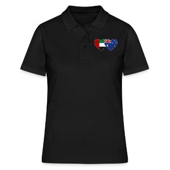 Émirats arabes unis Australie Drapeau - Polo Femme - noir - Devant - Ailine (174cm)