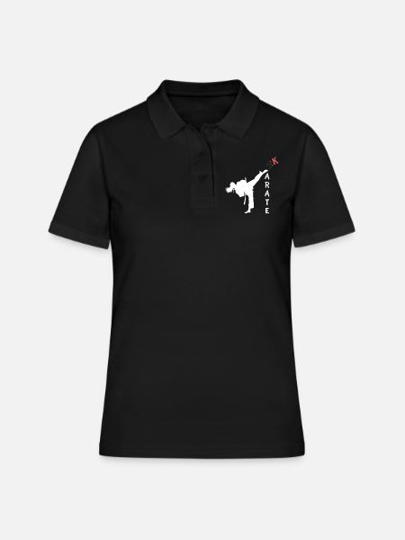 Karaté K - Polo Femme - noir