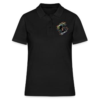 cycle - Women's Polo Shirt - black - Front - Ailine (174cm)