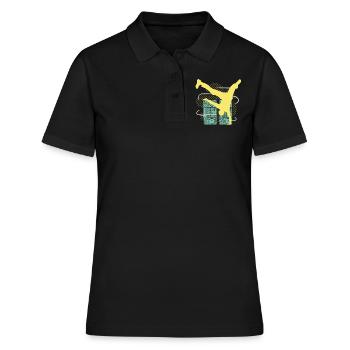Breakdancer hip hop - Women's Polo Shirt - black - Front - Ailine (174cm)