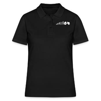 Farmer Rancher Drive Evolution Of Tractor - Women's Polo Shirt - black - Front - Ailine (174cm)