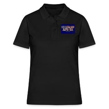 Amérique Drapeau de l’État des États-Unis Kentucky - Polo Femme - noir - Devant - Ailine (174cm)