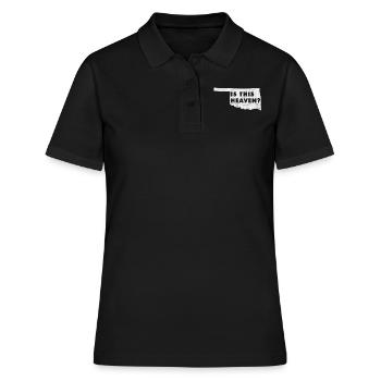 Land Map America US State Home Heaven Oklahoma - Frauen Polo Shirt - Schwarz - Vorne - Ailine (174cm)