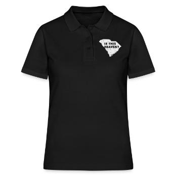 Map America US State Home Heaven South Carolina - Frauen Polo Shirt - Schwarz - Vorne - Ailine (174cm)