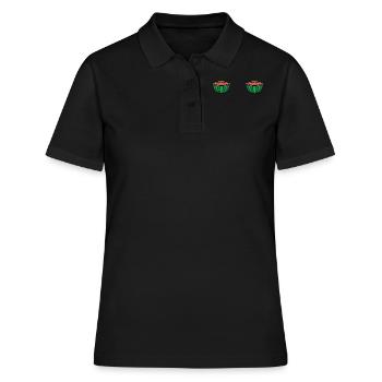 Plage 2022 Fruit Tropical Pastèque Été - Polo Femme - noir - Devant - Ailine (174cm)