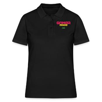 Mode gamer classique sur le jeu Jeu vidéo Amateur de jeux - Polo Femme - noir - Devant - Ailine (174cm)