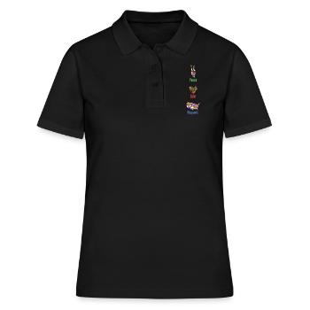 Peace Hispanic Love Flags Hispanic Heritage Month - Women's Polo Shirt - black - Front - Ailine (174cm)