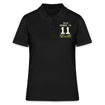 This Gamer Video Game Lover Gamer Age 11 - Women's Polo Shirt - black - Front - Ailine (174cm)